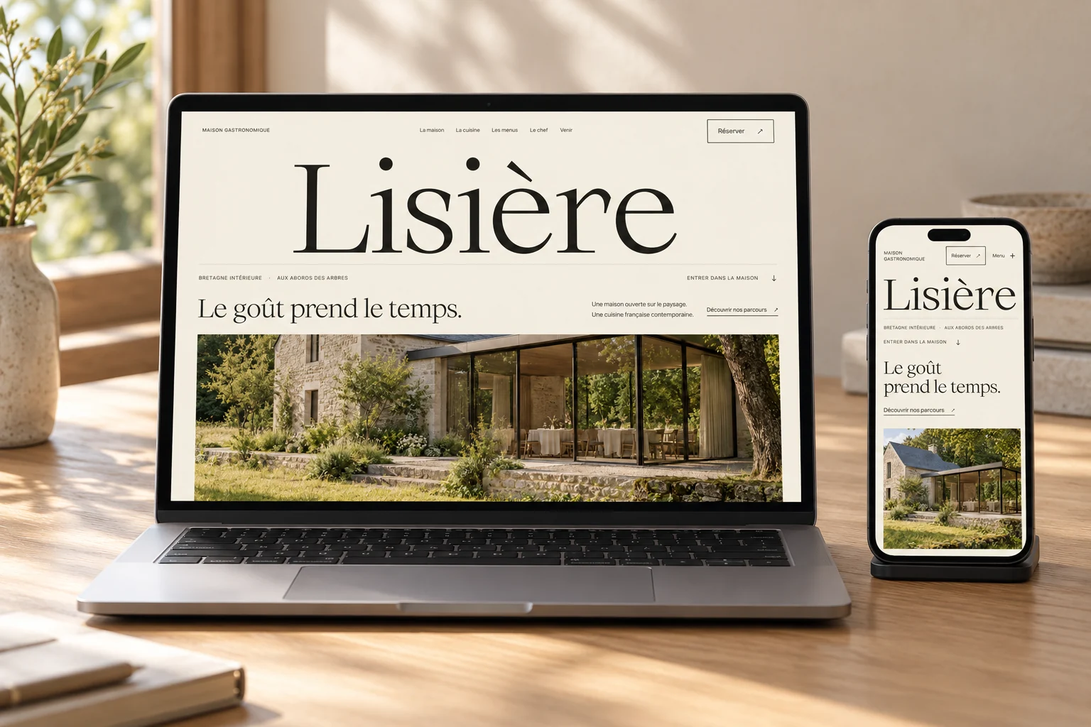 Écrans du site