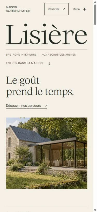 Site sur mobile