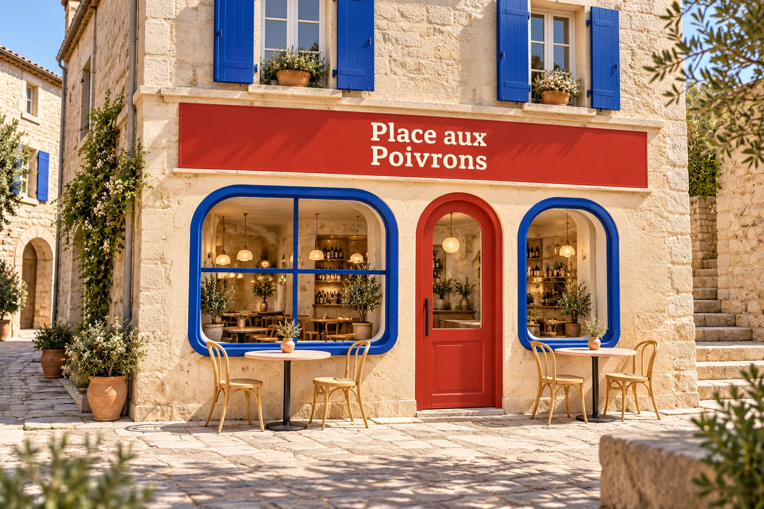 Visualisation de la devanture Place aux Poivrons