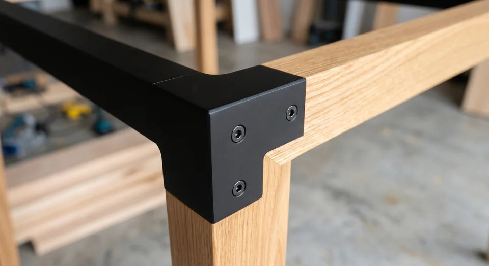 Assemblage d’une structure de siège en bois et métal